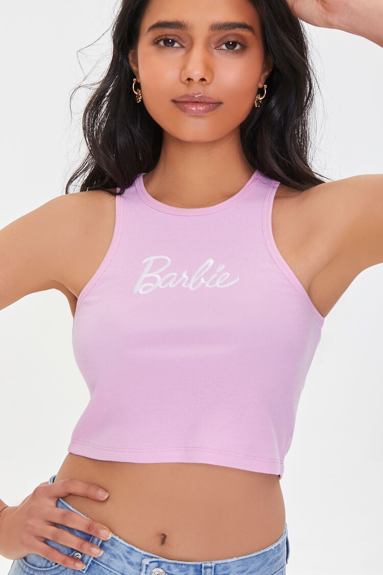 Embroidered Barbie Crop Top