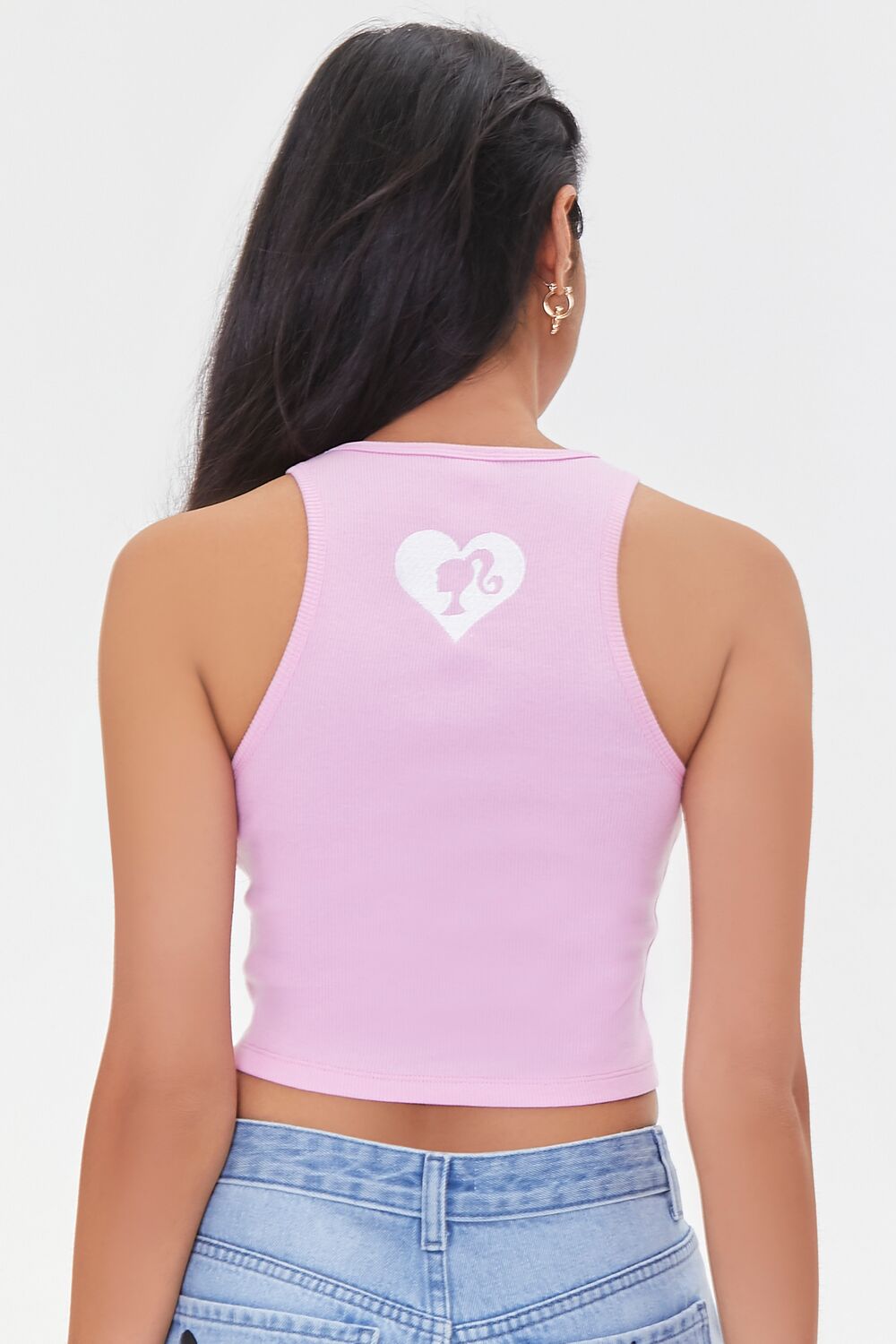 Embroidered Barbie Crop Top