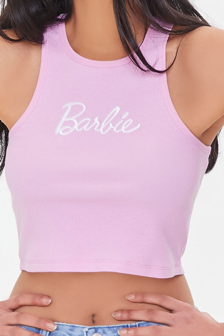 Embroidered Barbie Crop Top