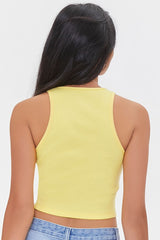 Embroidered Tweety Bird Crop Top