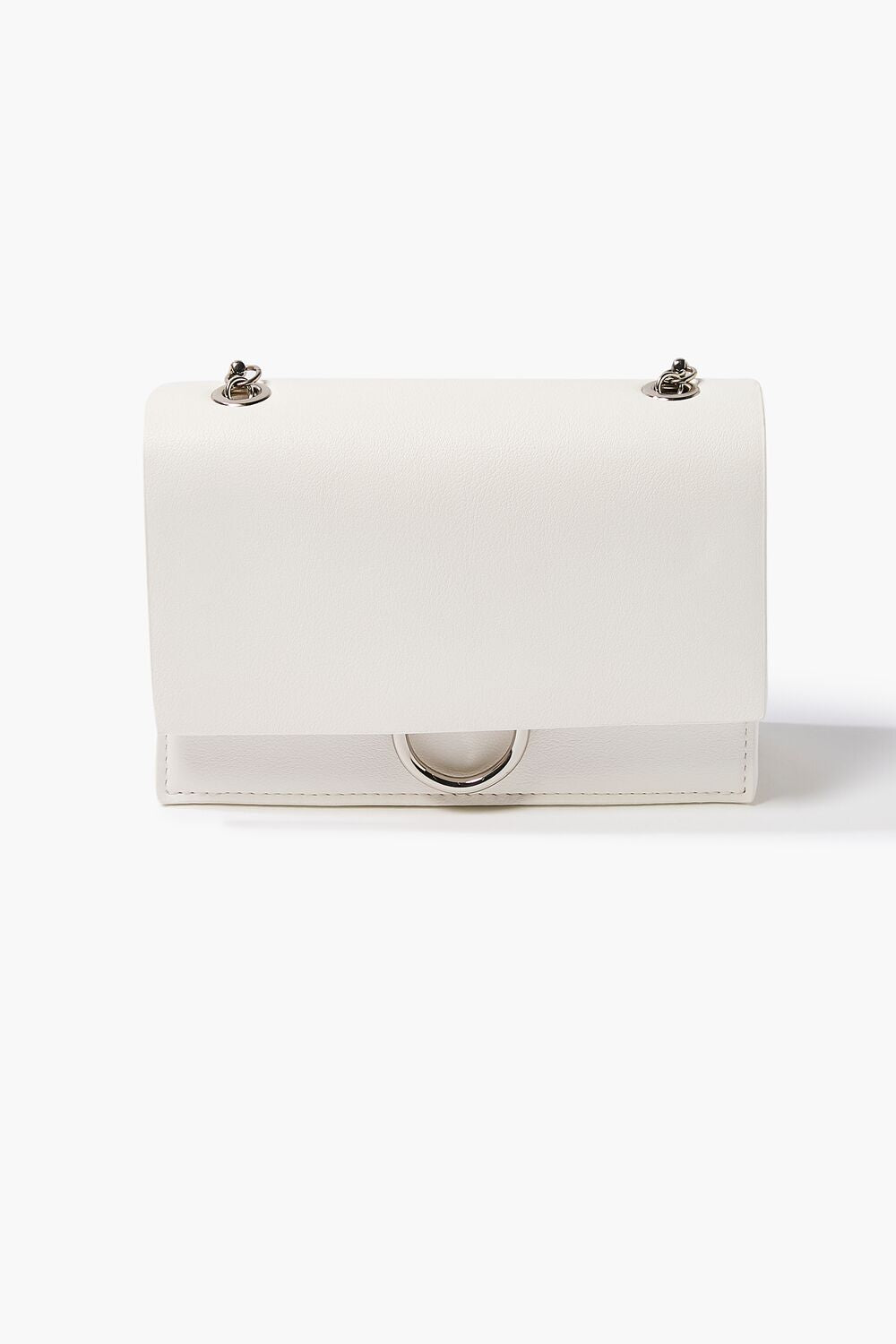 Faux Leather Chain Crossbody Bag