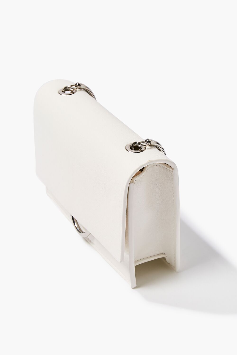 Faux Leather Chain Crossbody Bag