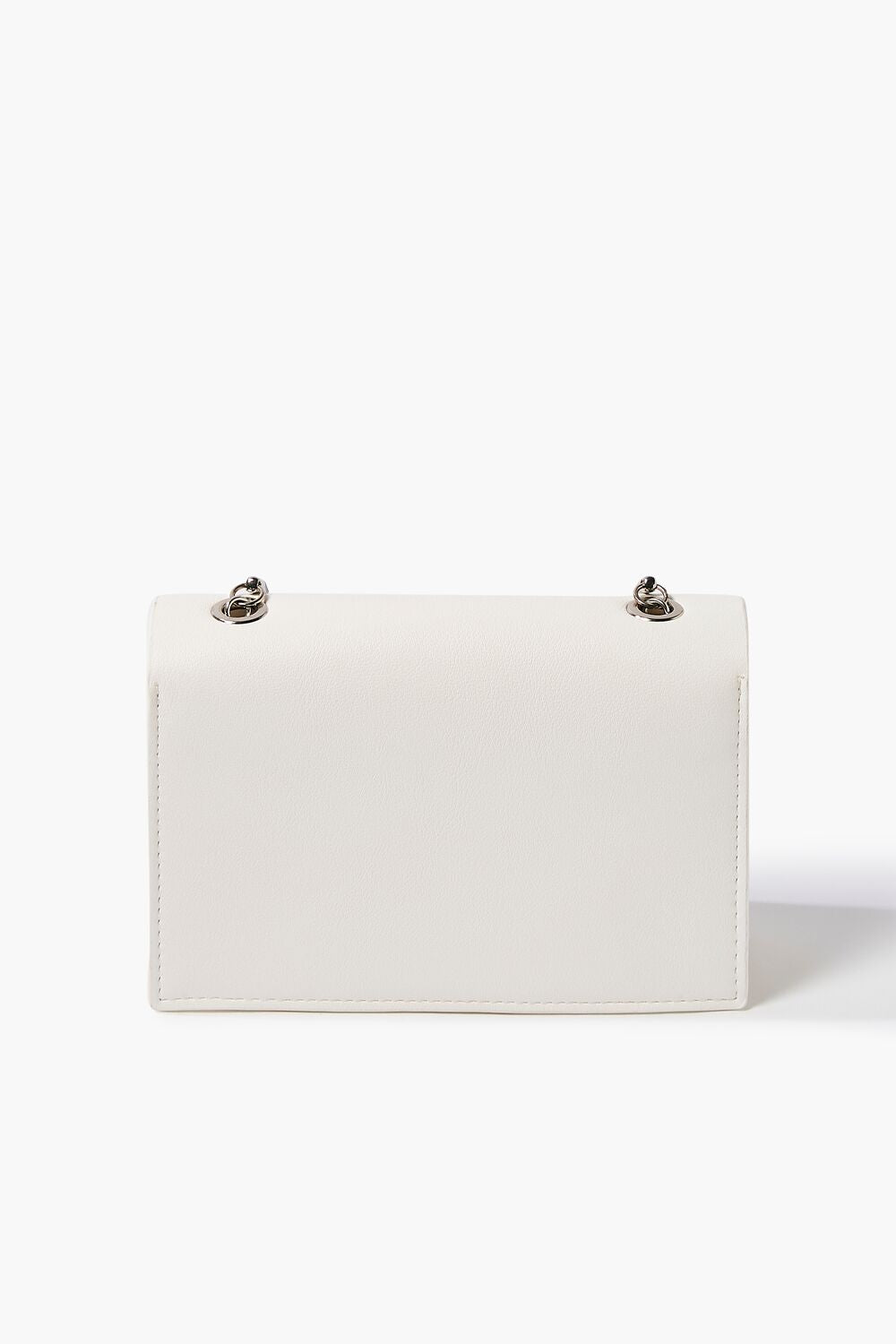 Faux Leather Chain Crossbody Bag