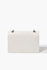 Faux Leather Chain Crossbody Bag
