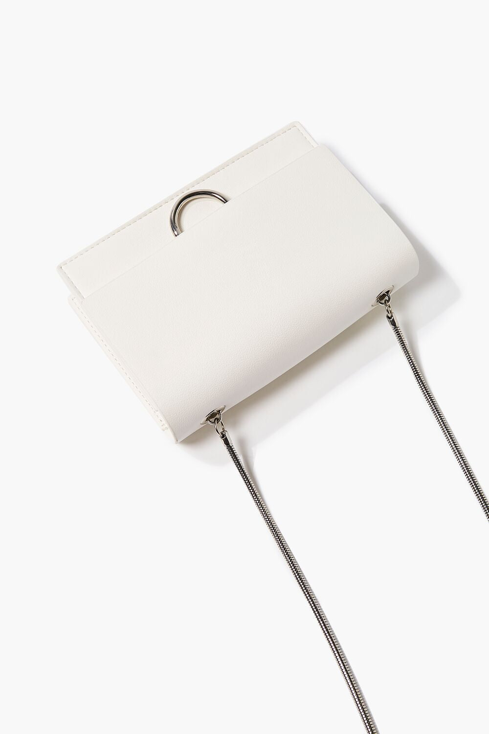 Faux Leather Chain Crossbody Bag