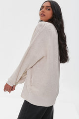 Ribbed Knit Cardigan Sweater