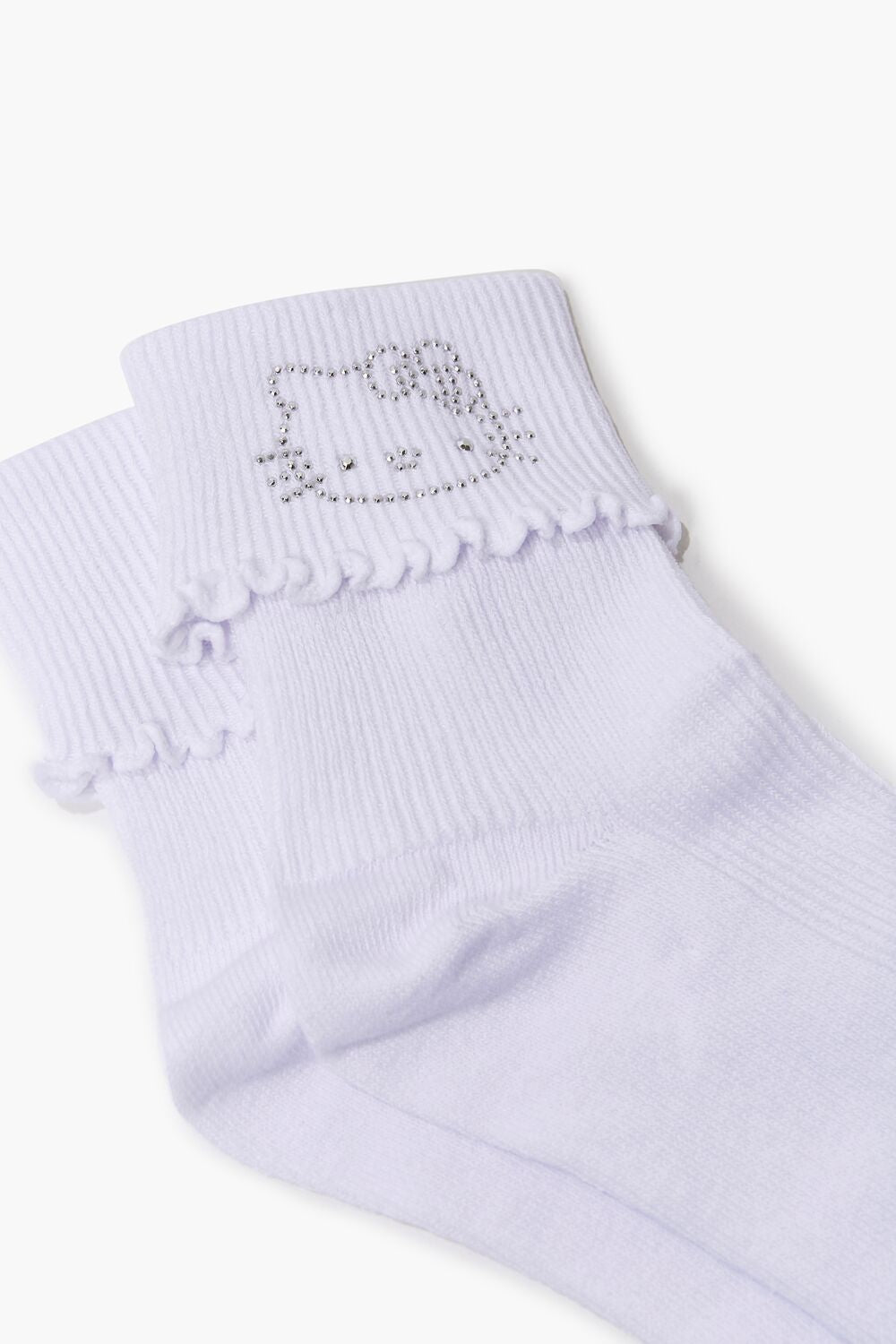 Rhinestone Hello Kitty Crew Socks