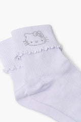 Rhinestone Hello Kitty Crew Socks