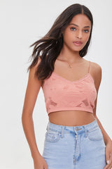 Embroidered Floral Lace Cami