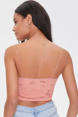 Embroidered Floral Lace Cami