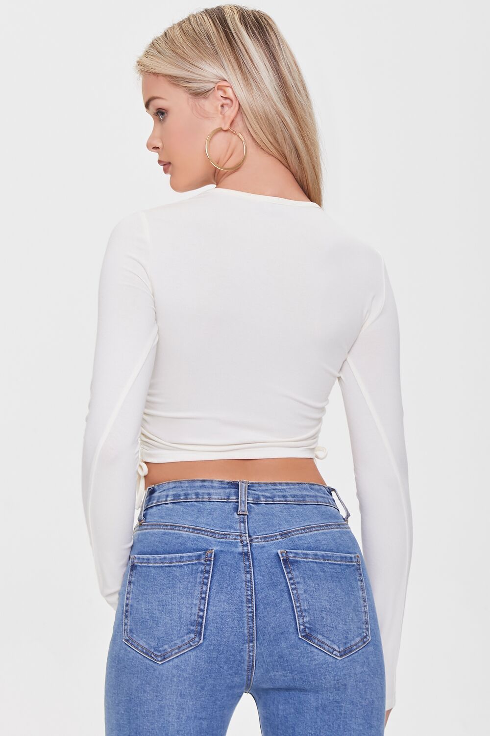 Heathered Ribbed Henley Top