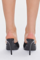 Faux Patent Leather Stiletto Heels