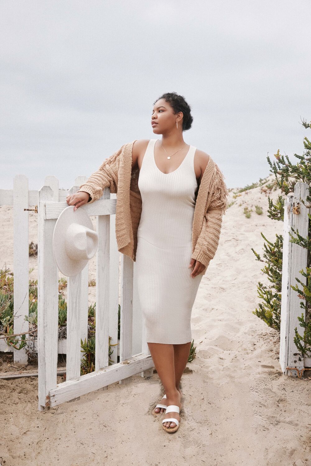 Plus Size Ribbed Tank Dress