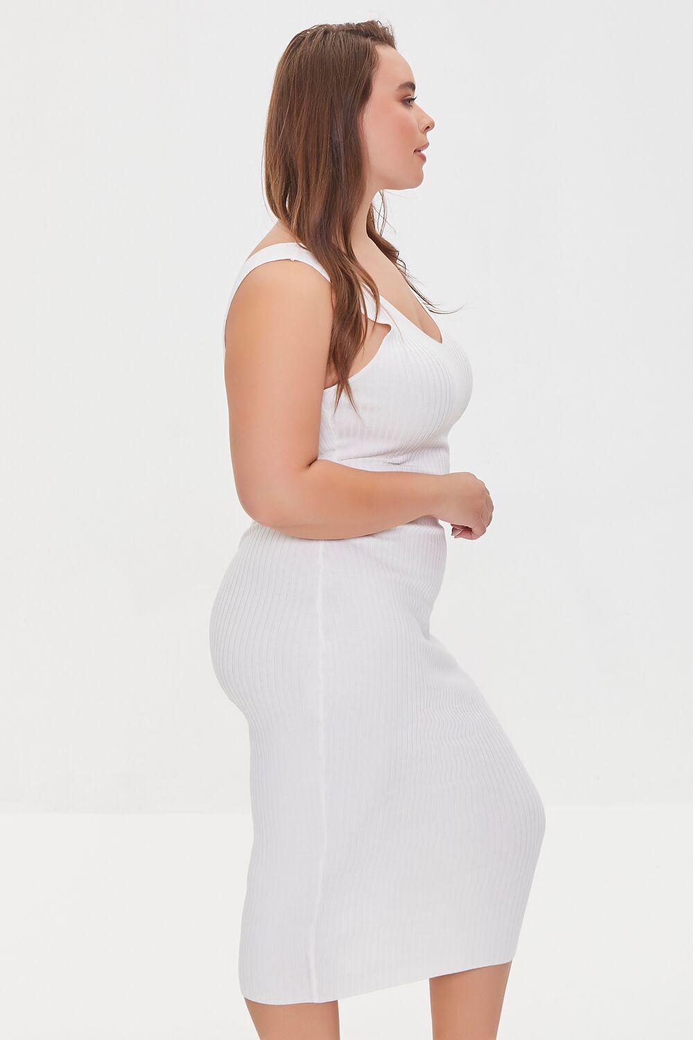 Plus Size Ribbed Tank Dress