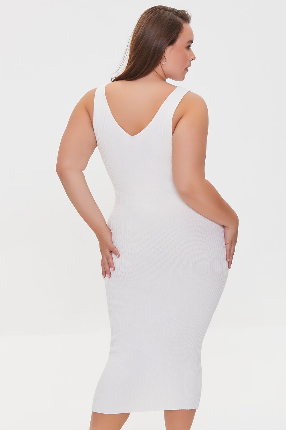 Plus Size Ribbed Tank Dress