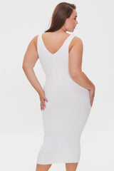 Plus Size Ribbed Tank Dress