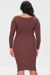 Plus Size Cutout Sweater Dress