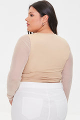 Plus Size Cutout Top