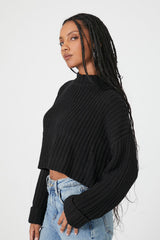 Drop-Sleeve Crew Sweater