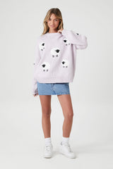 Sheep Drop-Sleeve Sweater
