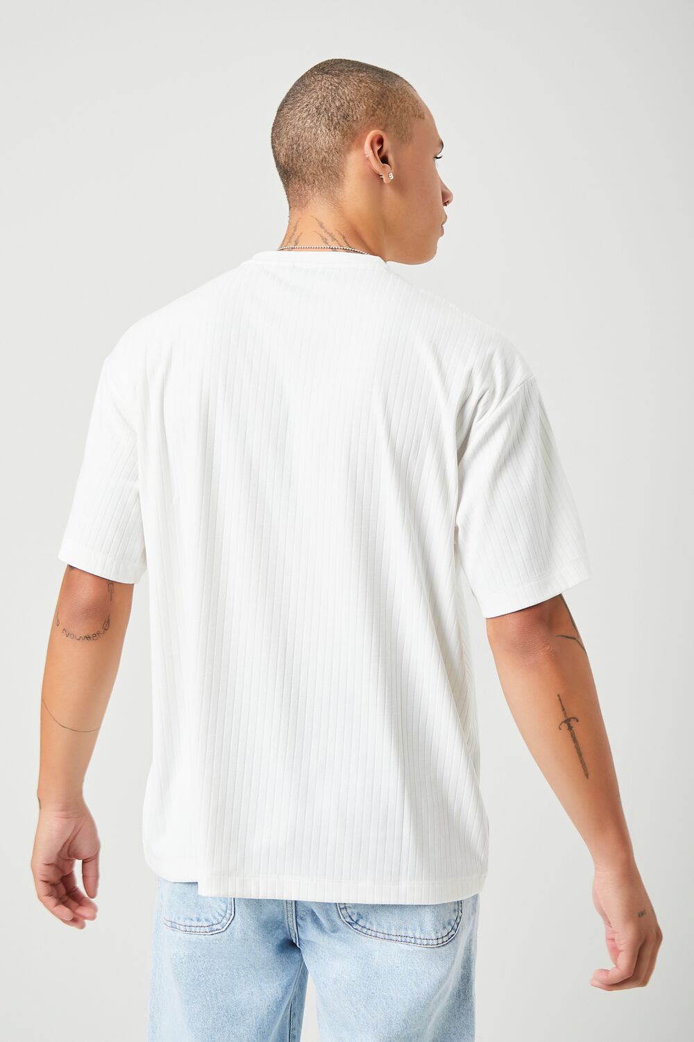 Ribbed Crew Neck Tee
