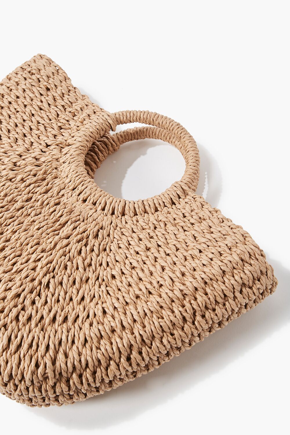 Straw Structured Tote Bag