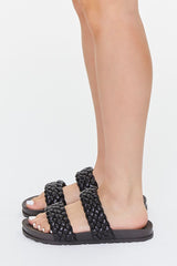 Braided Dual-Vamp Sandals