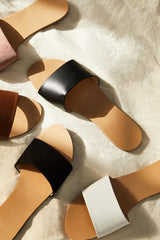 Faux Suede Slip-On Sandals