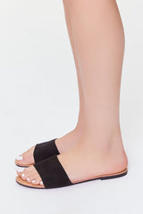 Faux Suede Slip-On Sandals