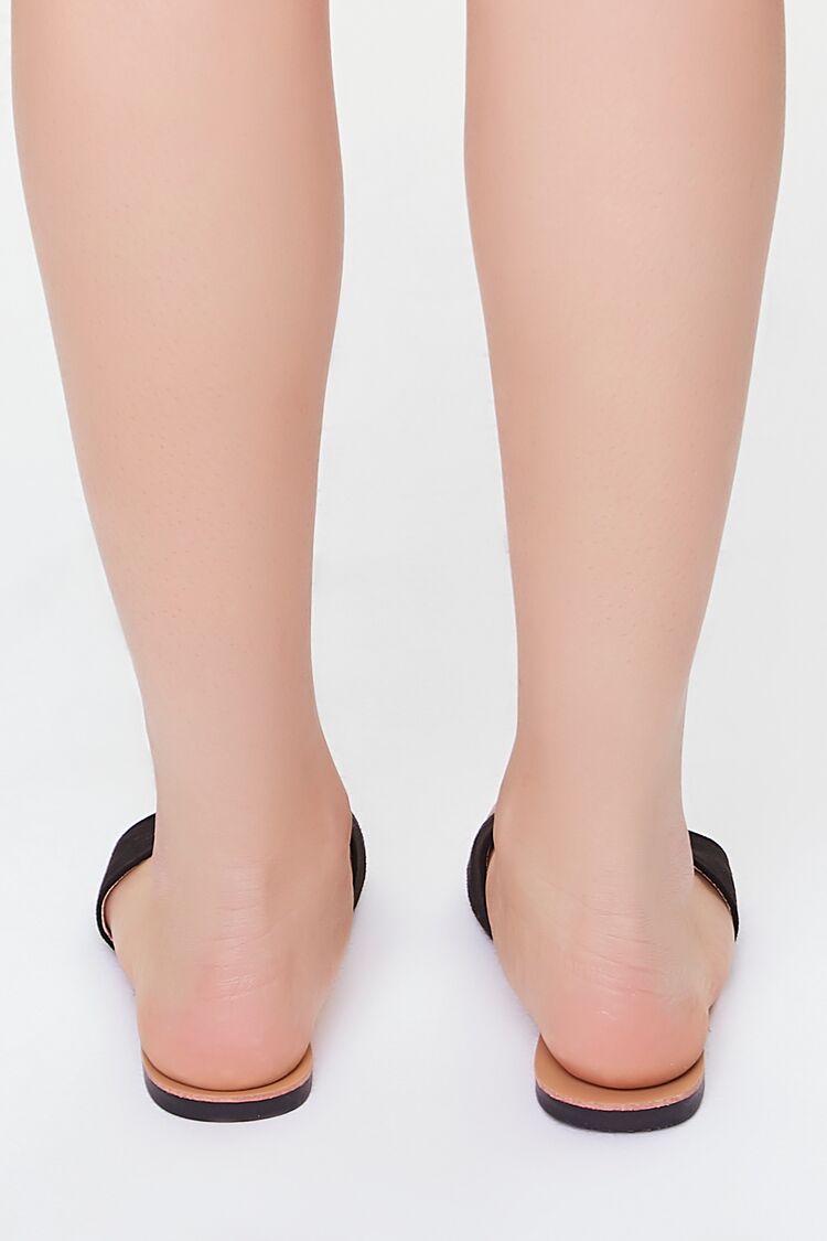 Faux Suede Slip-On Sandals