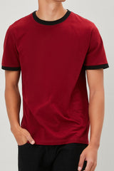 Crew Neck Ringer Tee