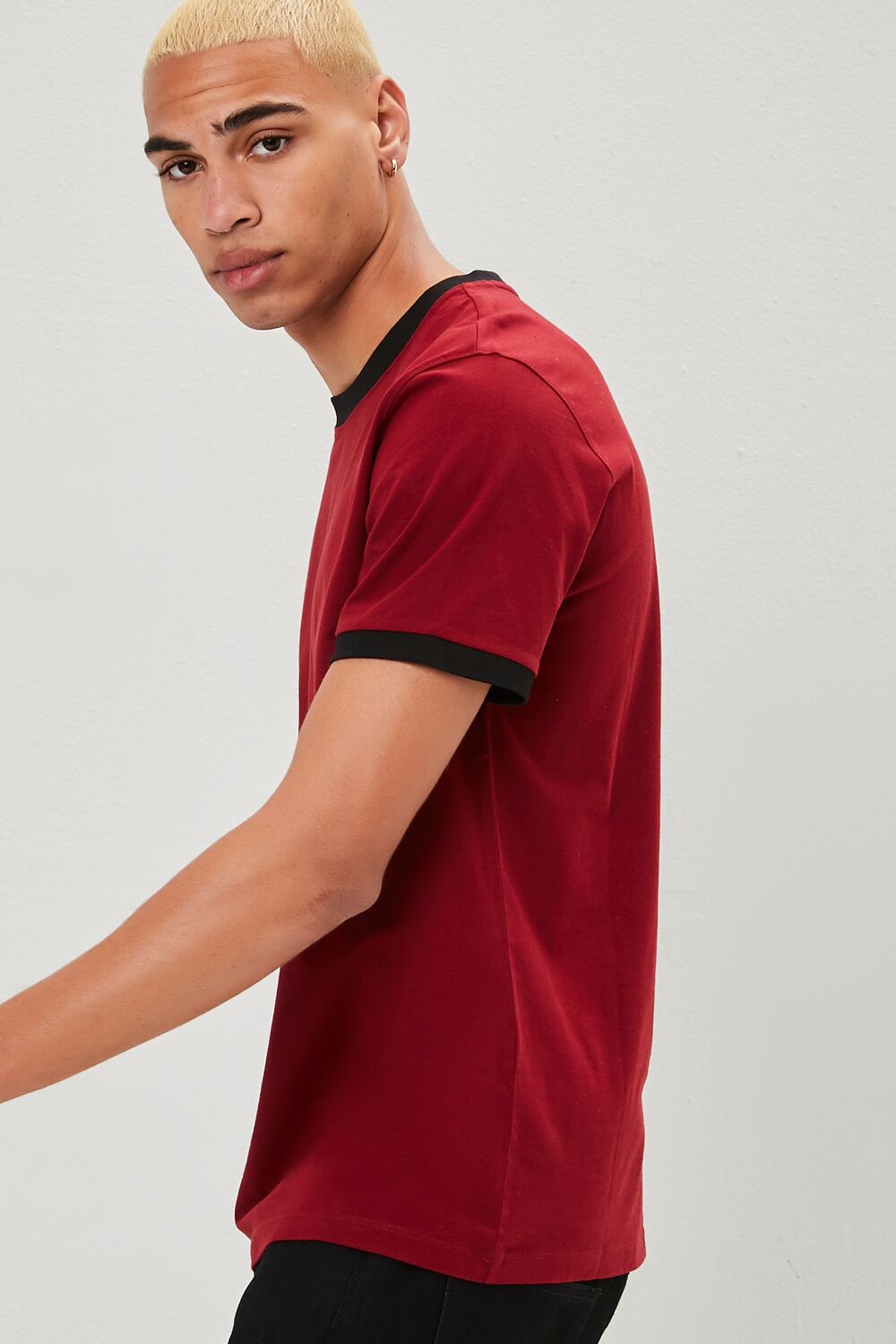 Crew Neck Ringer Tee