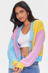 Colorblock Cardigan Sweater