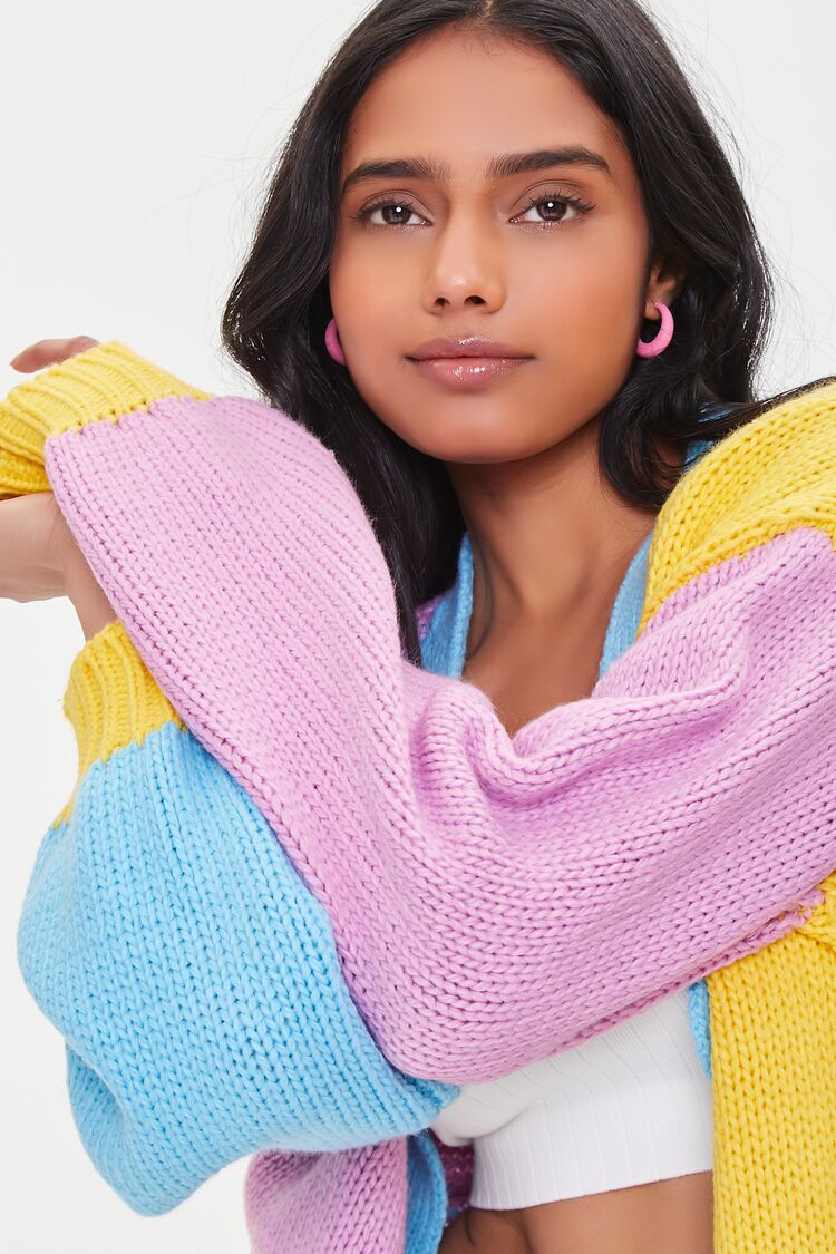 Colorblock Cardigan Sweater
