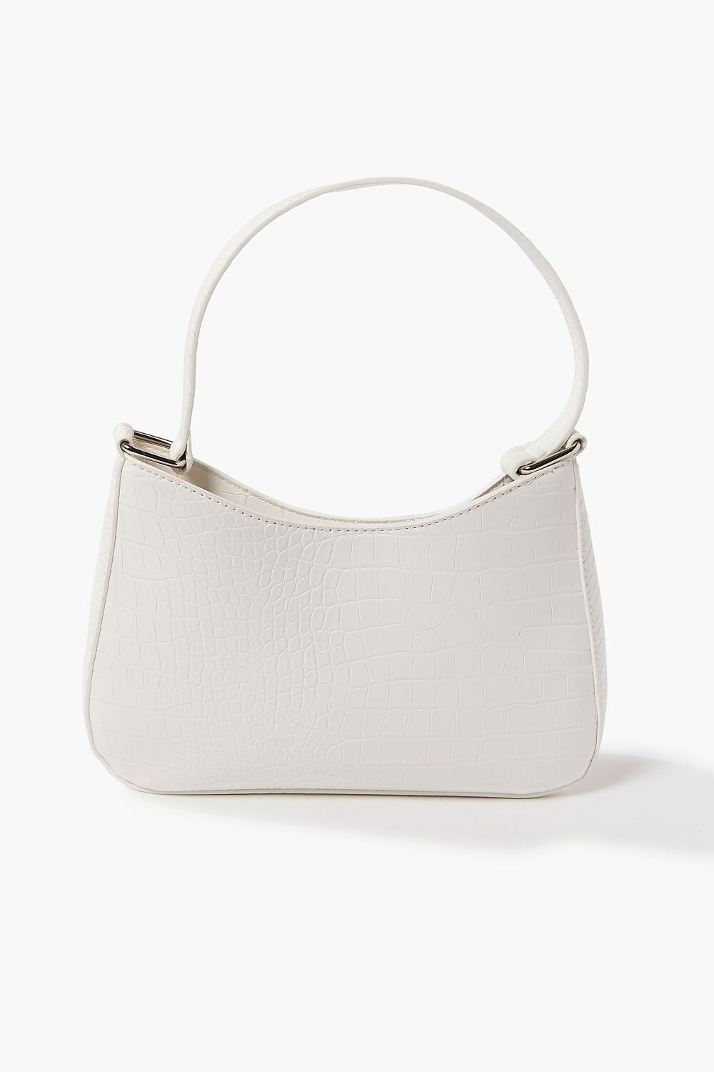 Faux Croc Leather Shoulder Bag