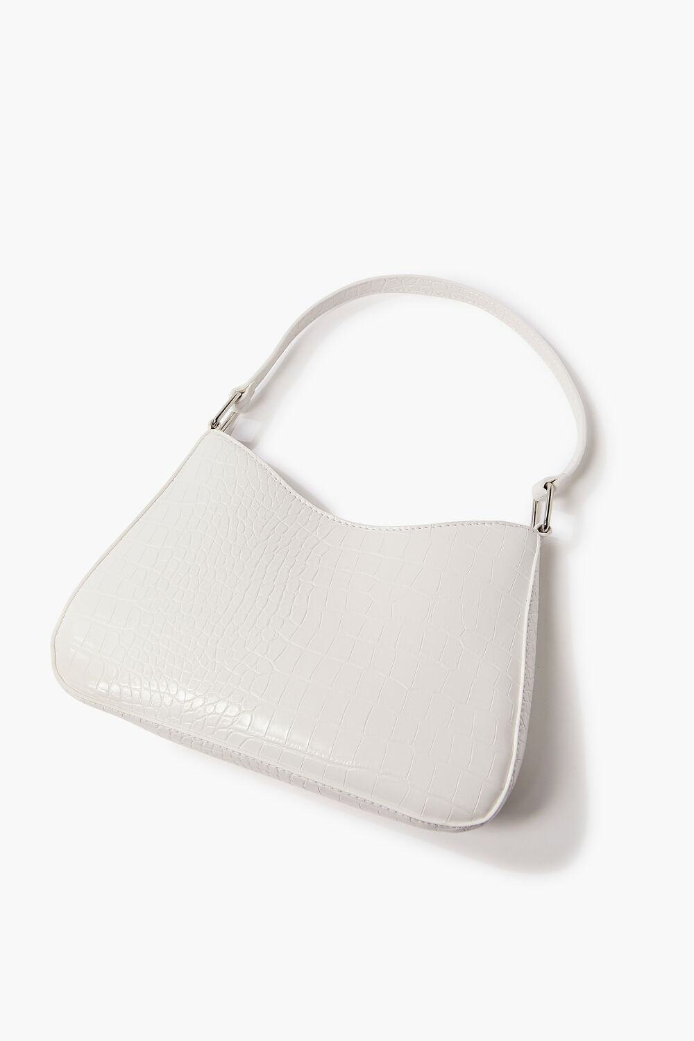Faux Croc Leather Shoulder Bag