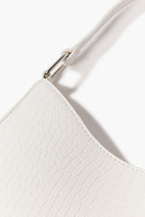 Faux Croc Leather Shoulder Bag