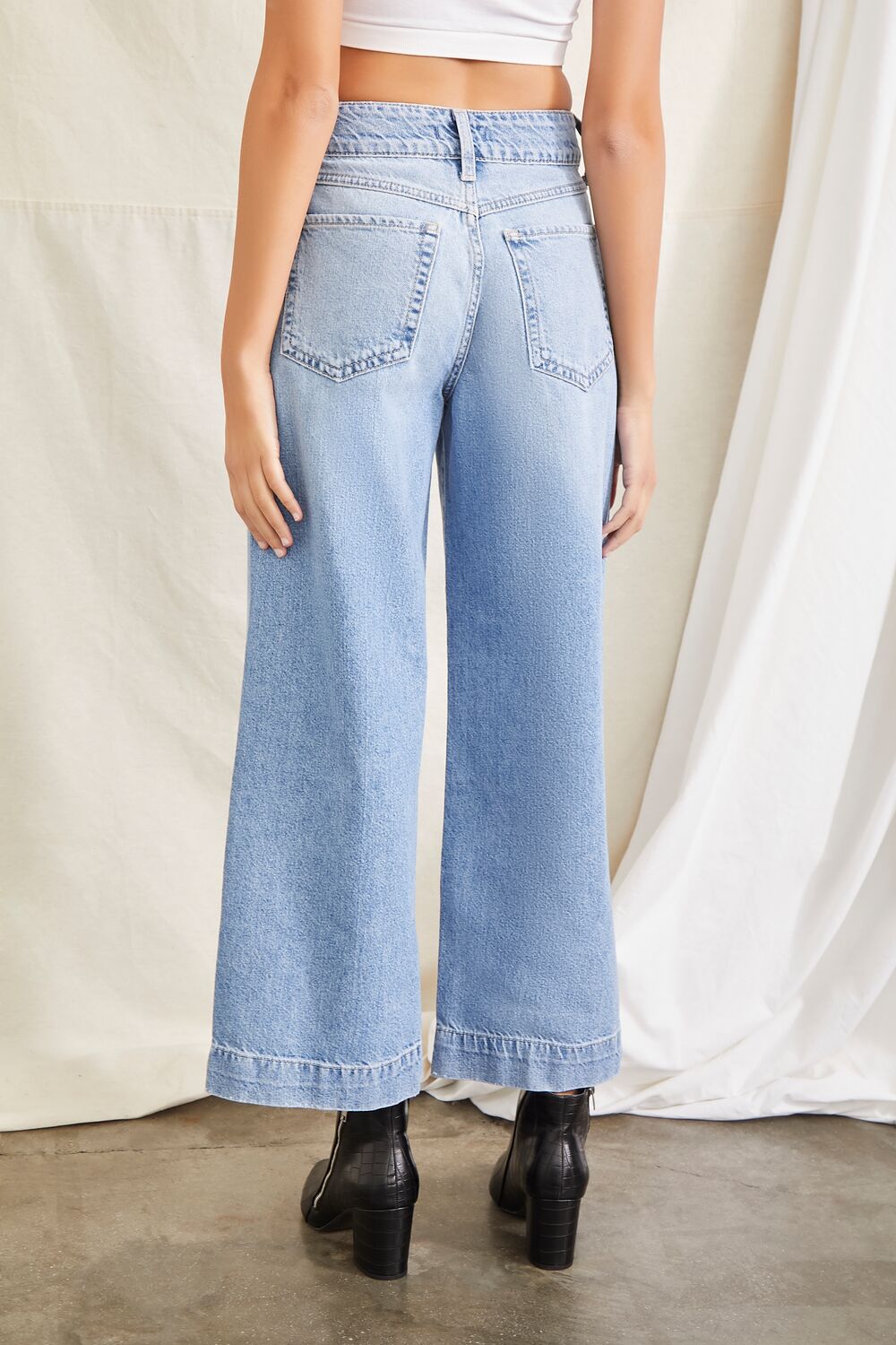 Wide-Leg High-Rise Jeans