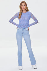 Floral Lace Flounce Top