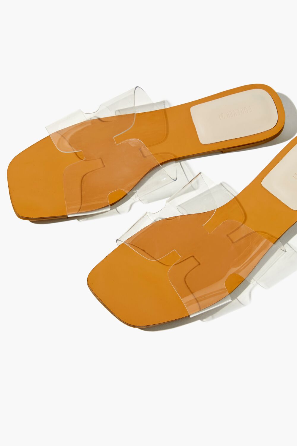 Cutout Clear-Vamp Sandals
