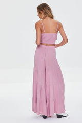Crisscross Cami & Palazzo Pants Set