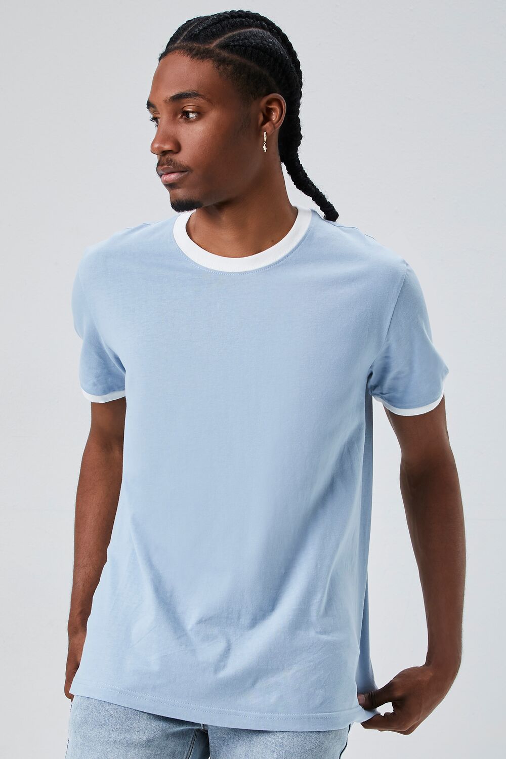 Crew Neck Ringer Tee
