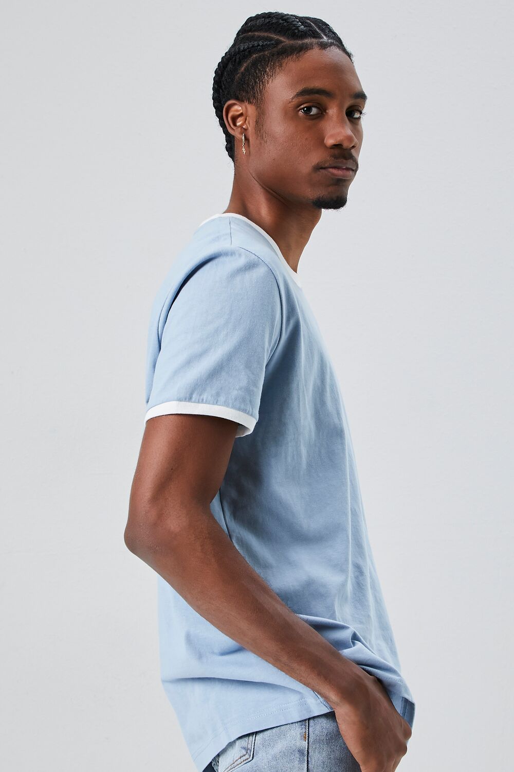 Crew Neck Ringer Tee