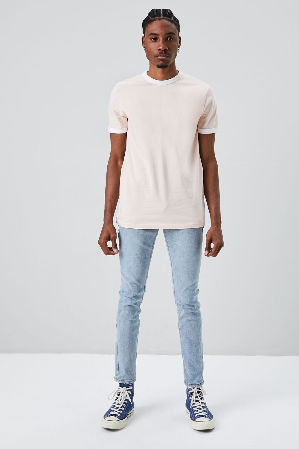 Crew Neck Ringer Tee