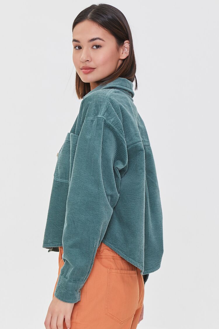 Corduroy High-Low Shacket