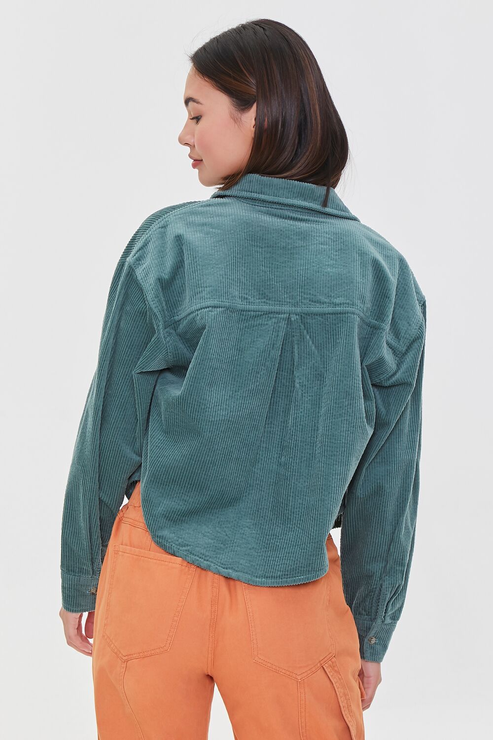 Corduroy High-Low Shacket
