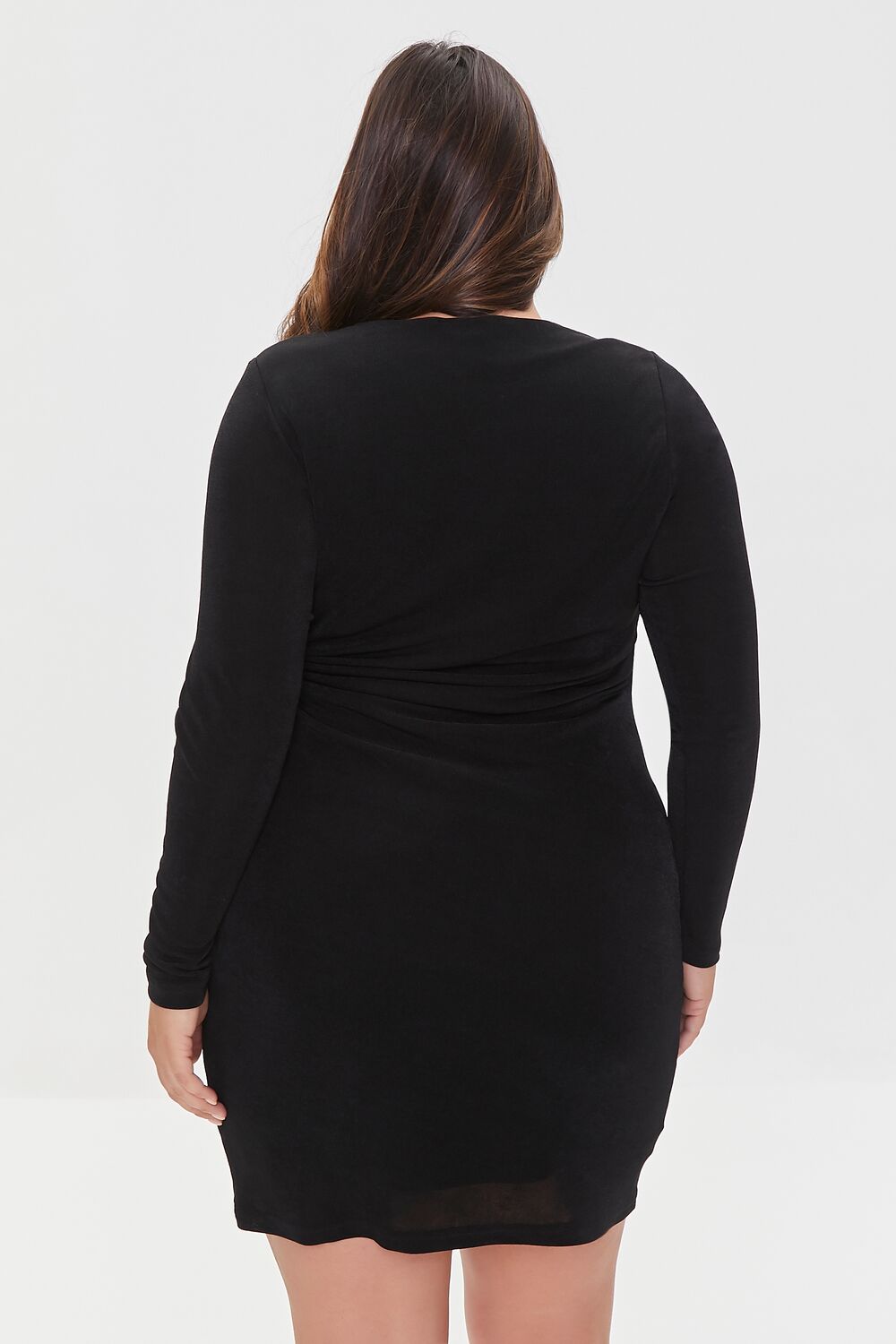 Plus Size Cutout Drawstring Dress