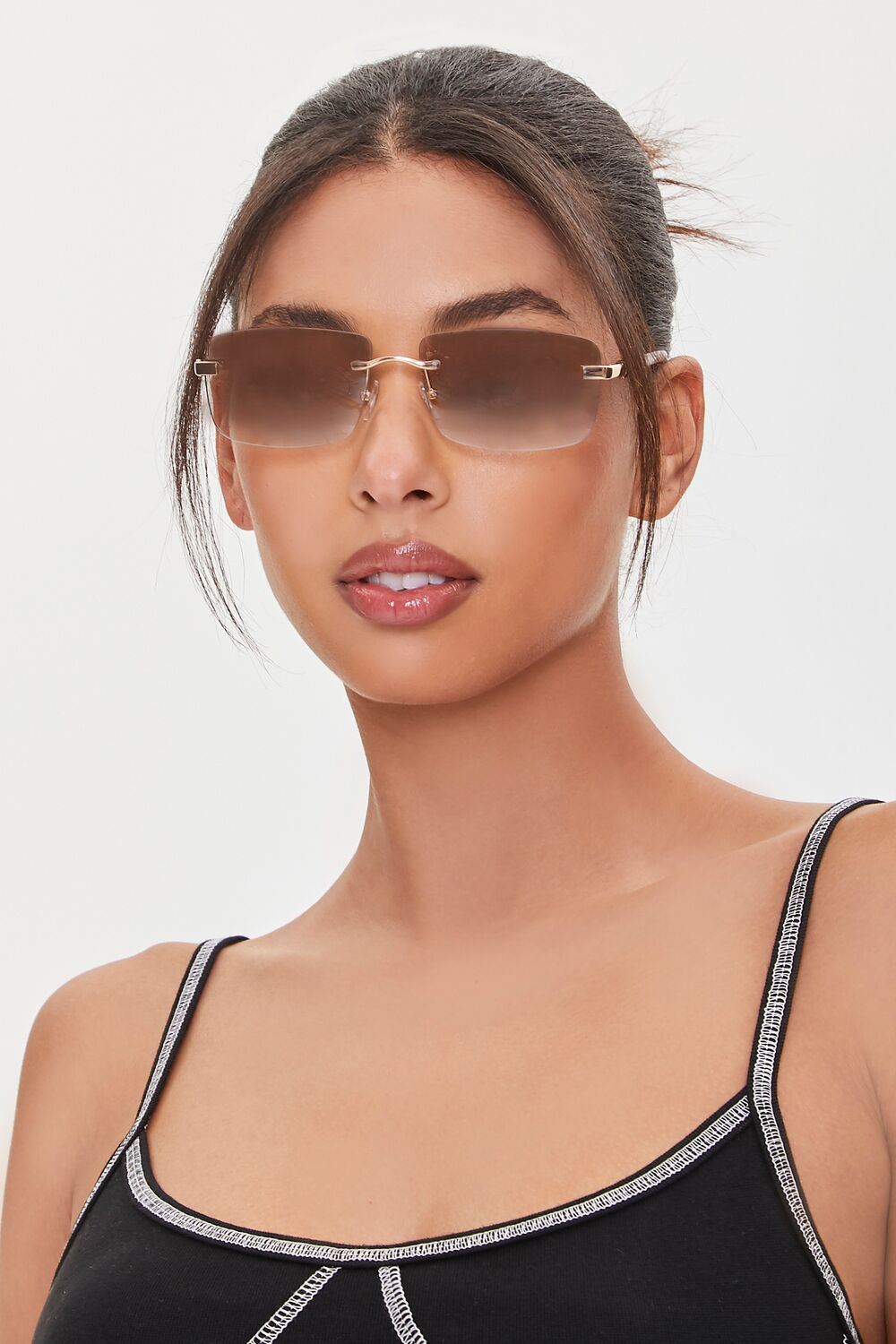 Rectangular Tinted Sunglasses