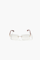 Rectangular Tinted Sunglasses