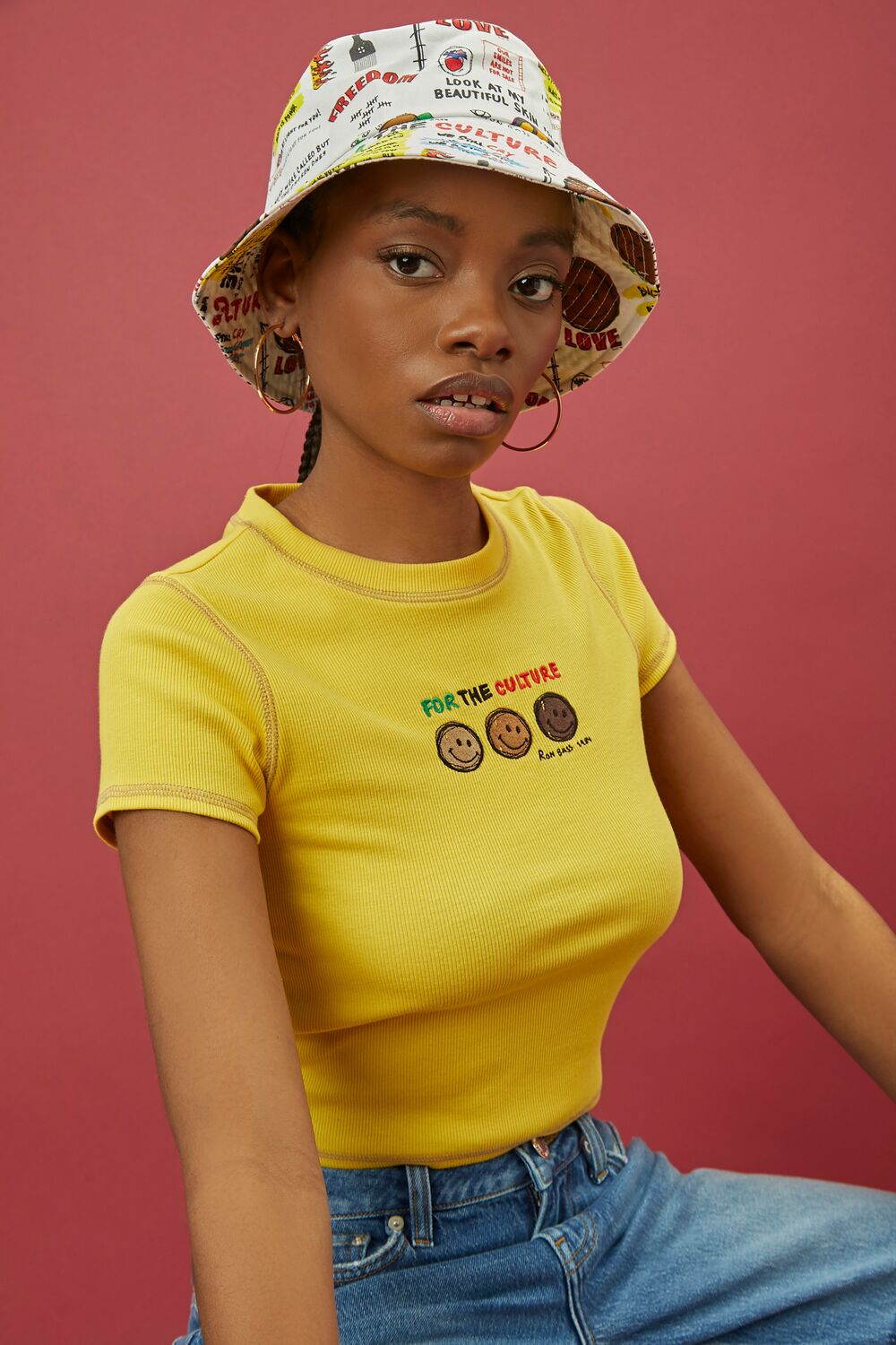 Ron Bass Artwork Print Bucket Hat